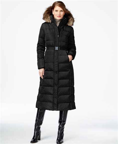 long belted puffer coat michael kors